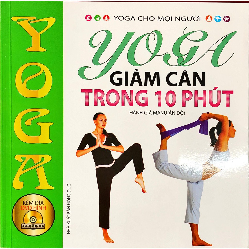 Sách - Yoga Giảm Cân Trong 10 Phút (Tặng kèm đĩa DVD) Gigabook