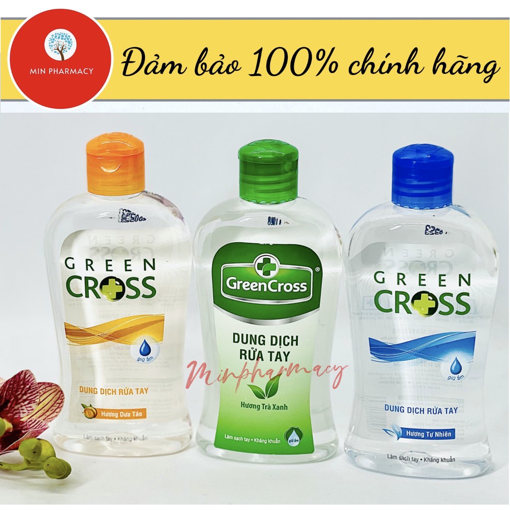 Dung dịch Nước Rửa tay Green Cross 250ml - Minpharmacy