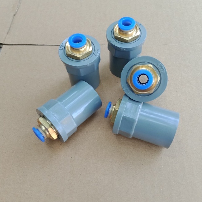 Đầu chuyển đổi từ ống PVC phi 27 sang nối nhanh 6-12mm