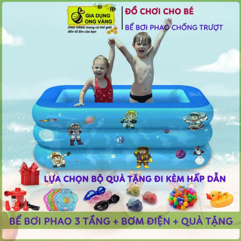 [xả kho] Bể Bơi Cho Bé, 1m5, hồ bơi cho bé Bơm Hơi Tại Nhà Chống Trượt An Toàn Cho Bé