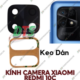 Mặt kính camera xiaomi redmi 10c sẵn keo dán