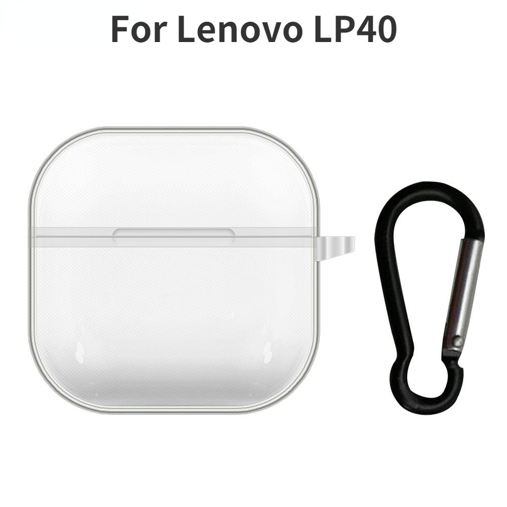 Vỏ Bảo Vệ Hộp Sạc Tai Nghe Lenovo LP40 Trong Suốt Chống Sốc Không Thấm Nước