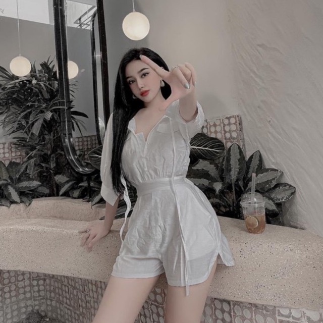 Jumpsuit Tay Lửng Thời Trang Dành Cho Nữ | BigBuy360 - bigbuy360.vn