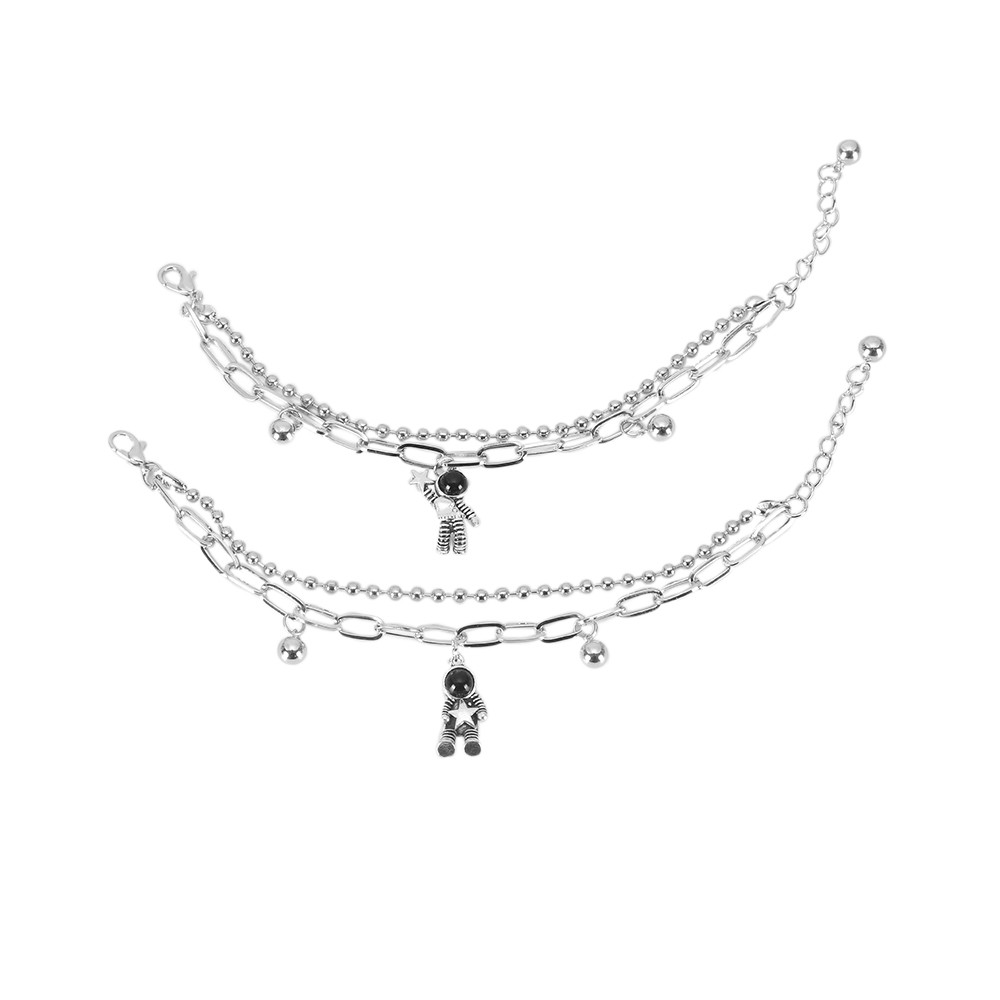 Vòng Tay Kim Loại Mặt Hình Phi Hành Gia Cho Nam | BigBuy360 - bigbuy360.vn