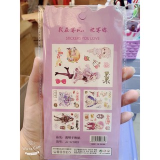 SET STICKER HÌNH DÁN CUTE