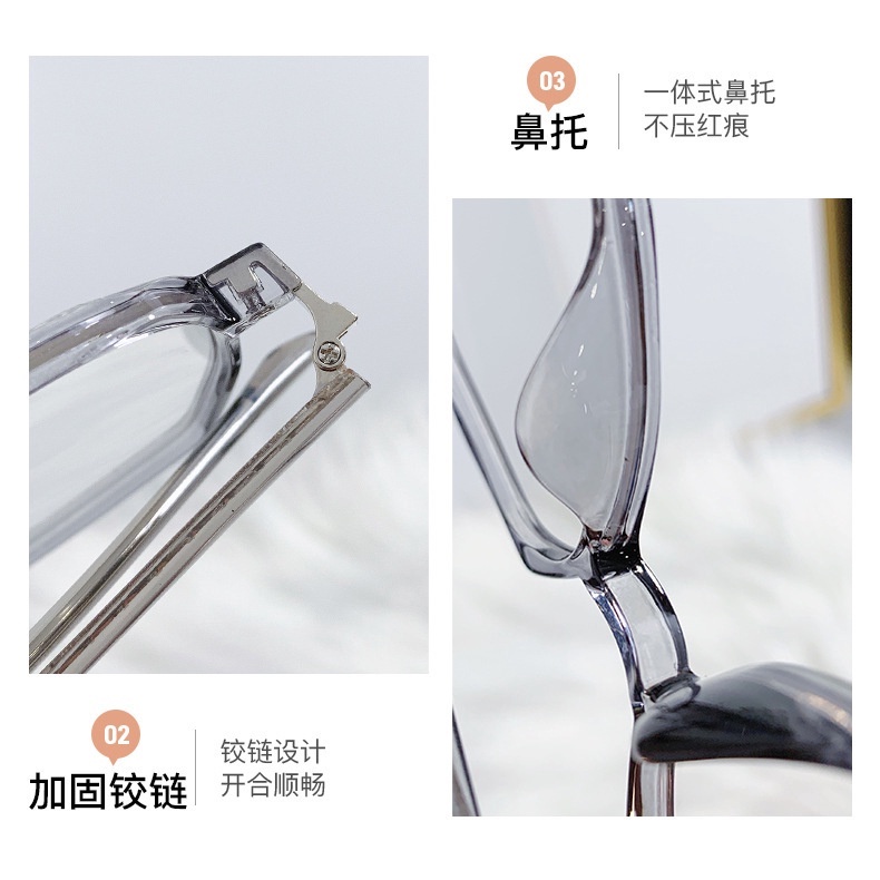 Tr Kính Cận Gọng Lớn Tròng Phẳng Chống Tia Sáng Xanh Thời Trang
