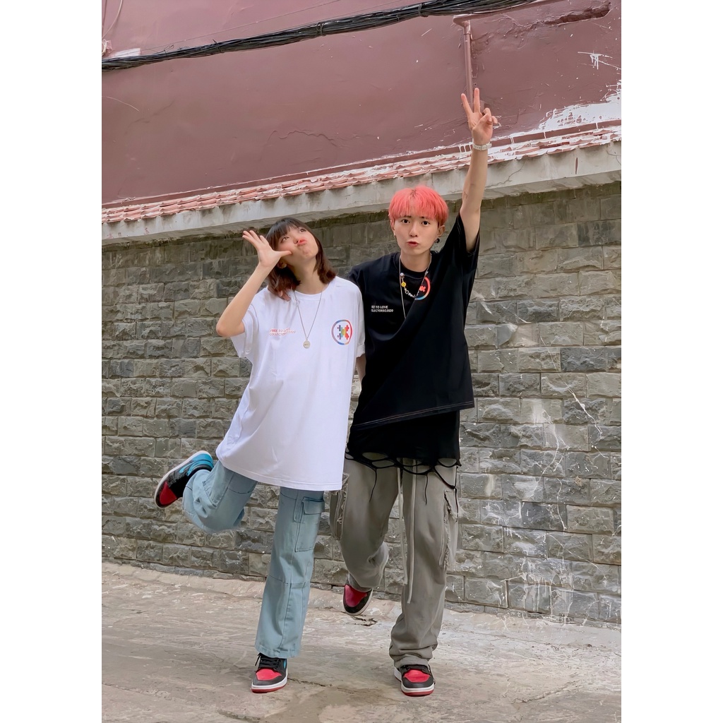 Áo thun Đen Collectors Palette Logo "Free To Love"