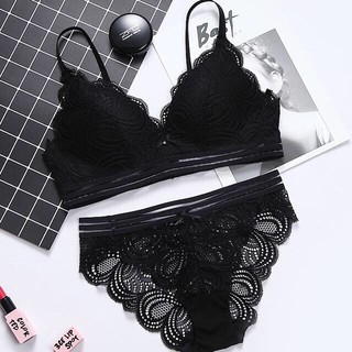 [HCM] Bộ đồ lót ren hoa đệm mỏng