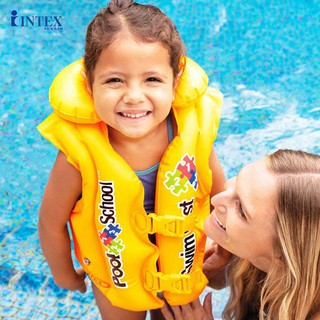 Áo phao Intex hộp có đỡ cổ cho bé