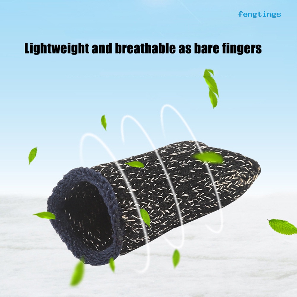 1/2 Bao Ngón Tay Chơi Game Điện Thoại Thoáng Khí Chống Trượt Có Thể Chạm Cảm Ứng