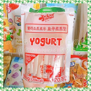 Thạch que vị sữa chua 386g | vị yogurt jelly straws nhật bản| kidswell| thạch cho bé| - ding ding food