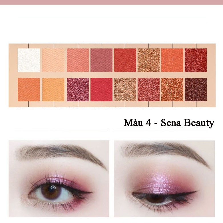 Phấn mắt Lameila 16 Ô Lameila Coffee x Lemon Tea Sena Beauty | BigBuy360 - bigbuy360.vn