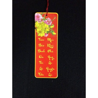 Liễn giấy treo trang trí cây mai đào ,nhà cửa ngày tết : 8k /c