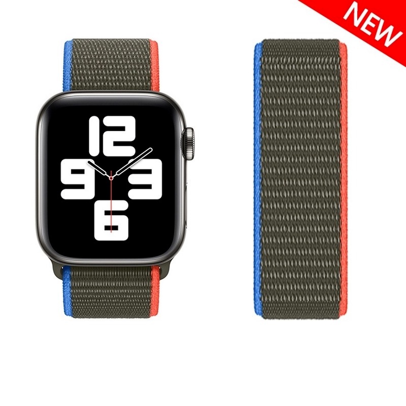 Dây Đeo Nylon 2021 Chuyên Dùng Cho Đồng Hồ Thông Minh Apple Watch 45 41 44 40 42 38 mm Iwatch 7 3 4 5 6 Se T500