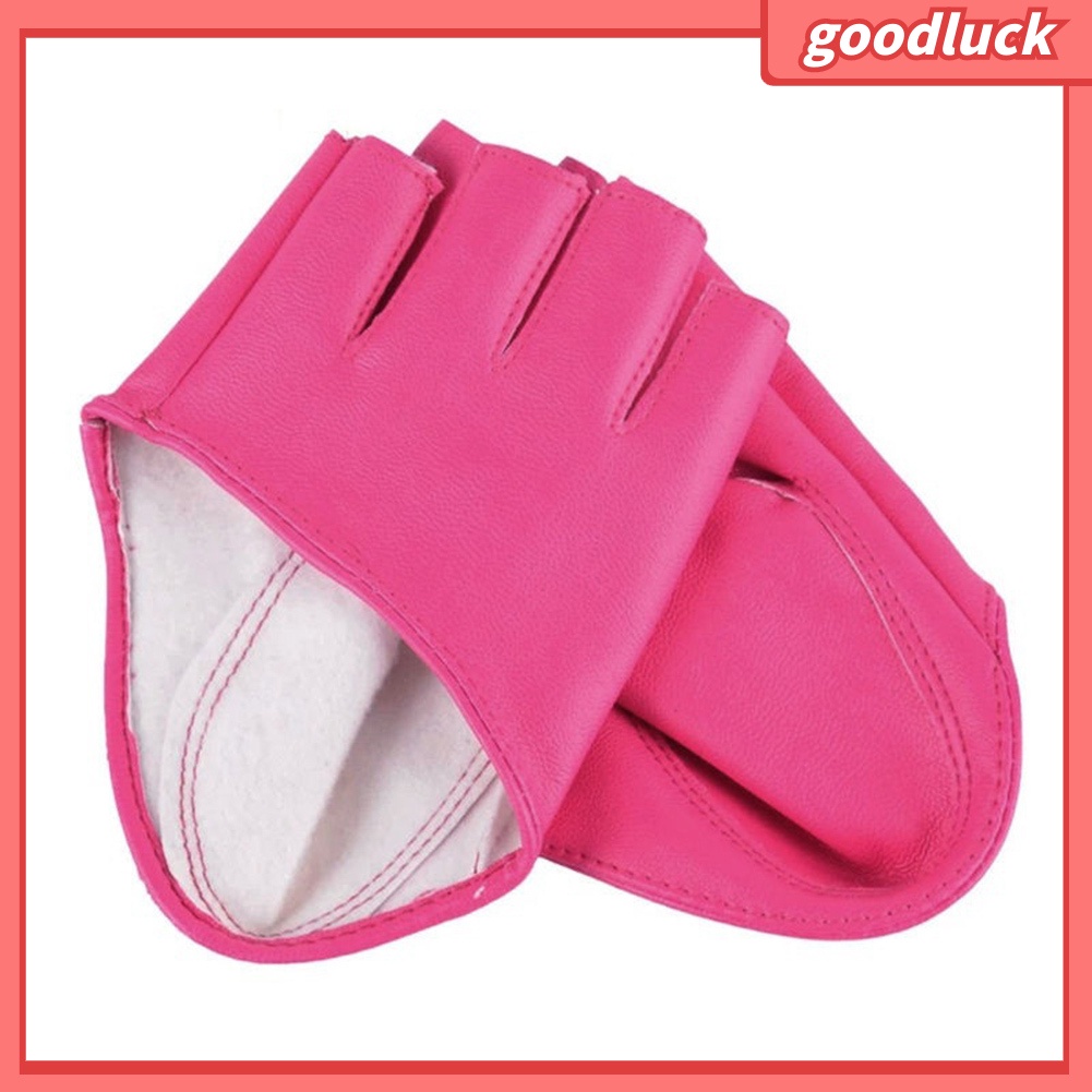 Găng Tay Giả Da Hở Ngón Dành Cho Nữ