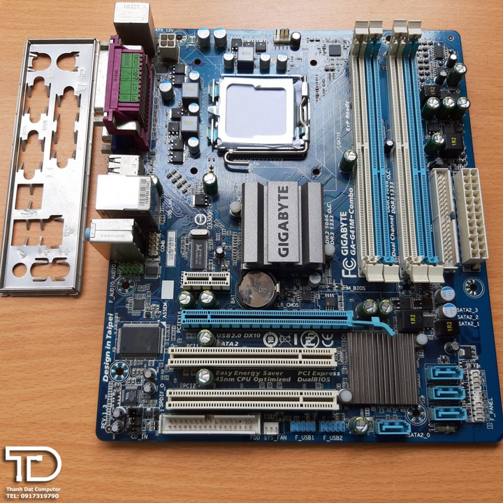 Main giga G41 combo socket 775 - Bo mạch chủ Gigabyte G41 combo hỗ trợ DDR2, DDR3