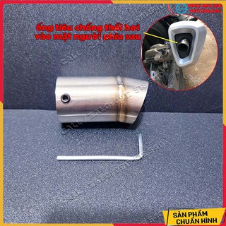 chụp pô WINNER X inox chống thổi hơi vào người phía sau