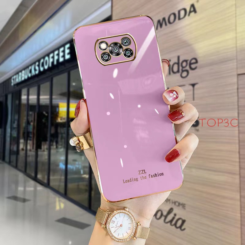 Ốp điện thoại poco X3 Pro Ốp Điện Thoại Cạnh Thẳng Thời Trang Cho Poco X3 NFc Poco X4 GT Poco X3 GT Poco M3 Poco M4 PRO Poco X3 GT Pcoc X4 PRO zb