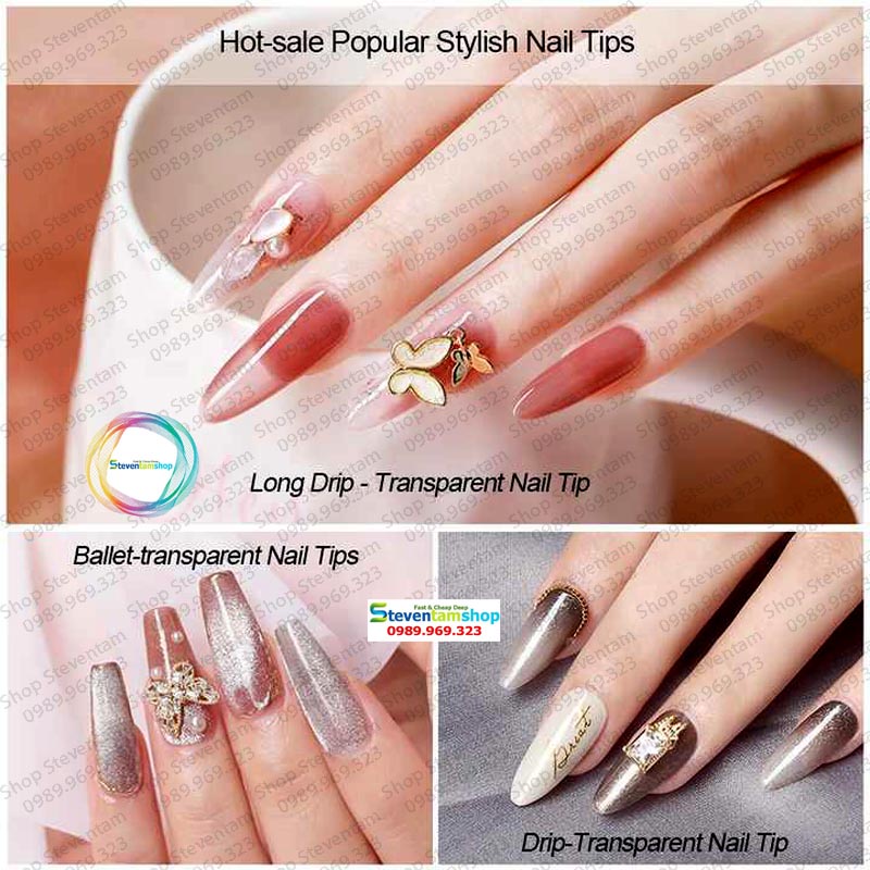 Móng up Silicon xịn full mẫu - vì 24 móng