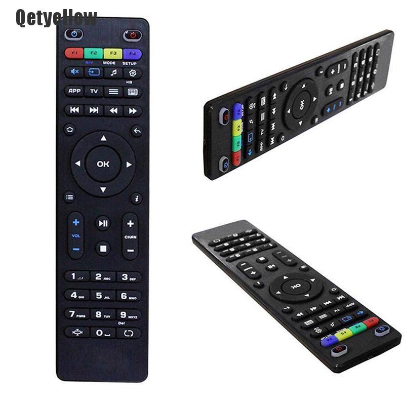 Qetyellow Replacement TV Remote Control for Mag250 254 256 260 261 270 IPTV TV Box Black