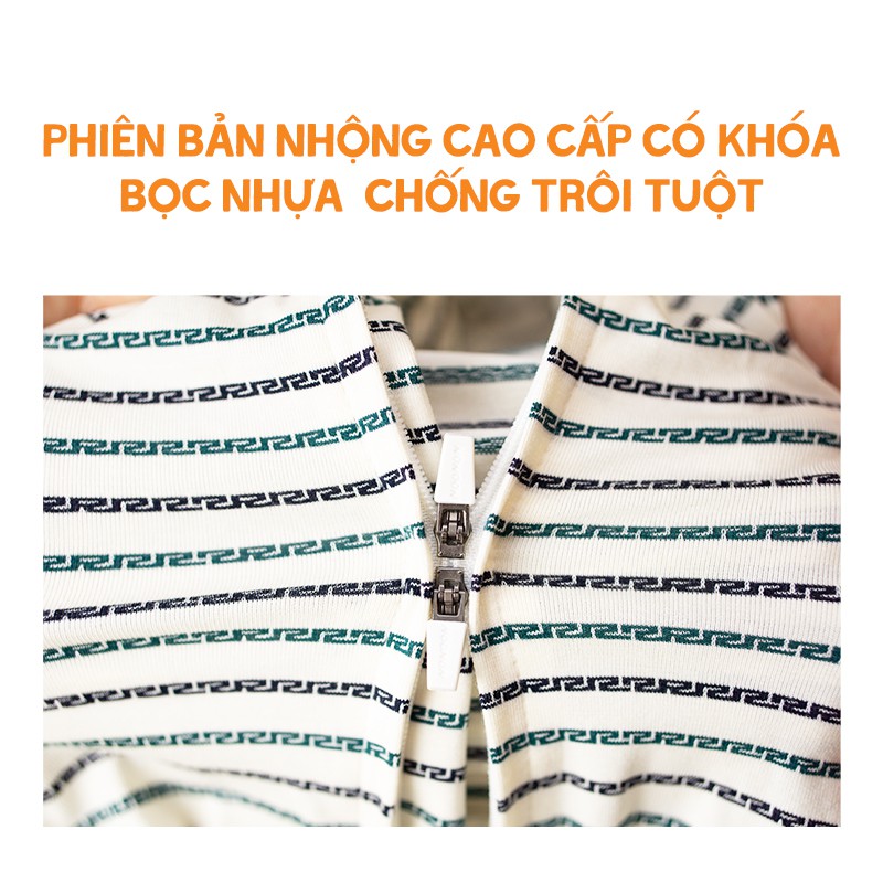 Nhộng Chũn Cho Bé chính hãng NOONON FREESHIP Cao Cấp Có khoá tay NCD01 - Quấn Chũn GIÚP BÉ NGỦ NGON, SÂU GIẤC