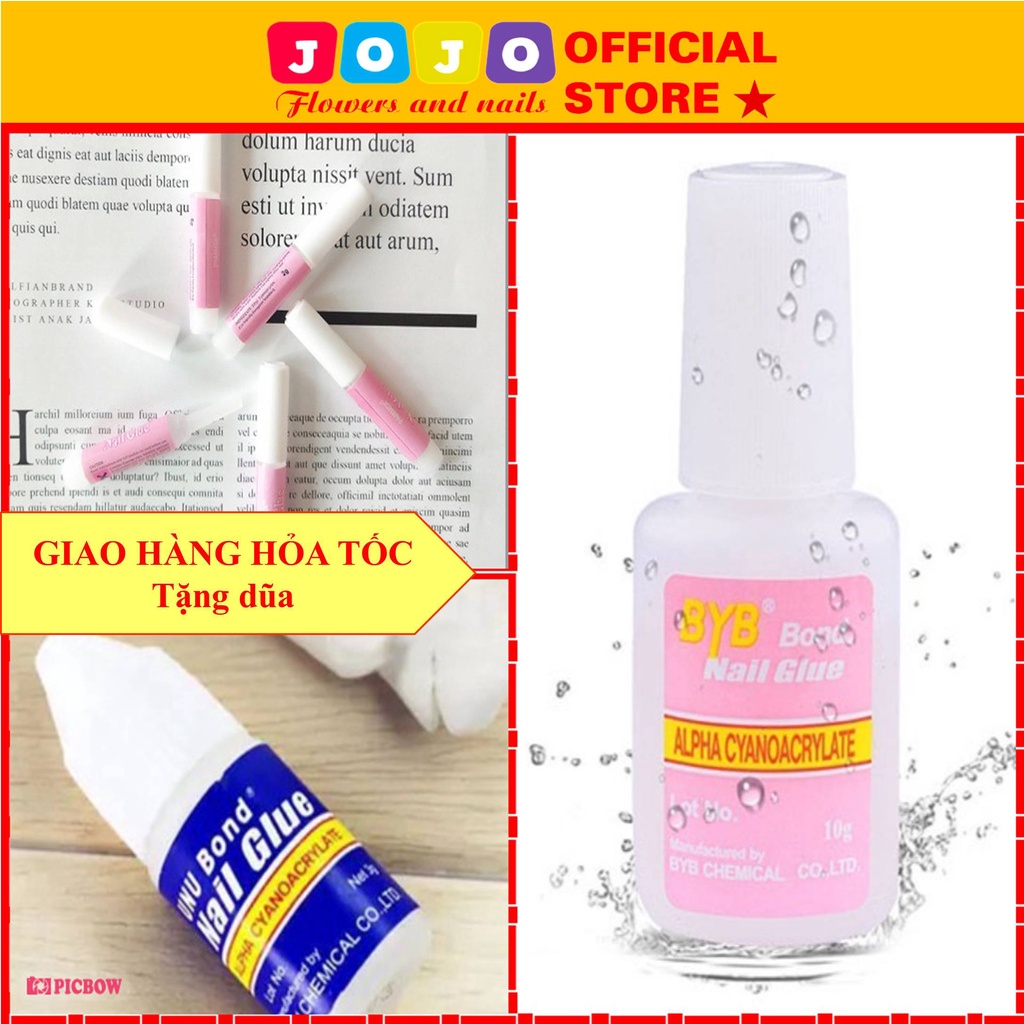 Keo gắn móng giả, gắn đá siêu chắc Glue nail  dán móng giả chuyên dụng nhanh khô, dễ sử dụng