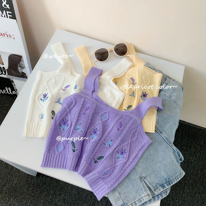 Sexy Two-Wire Knitted T-shirt