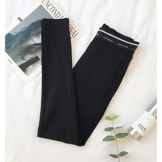 Quần Legging đen trơn thon chân EAL