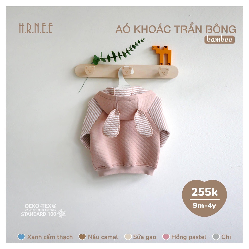 Áo khoác trần bông Hrnee Bamboo