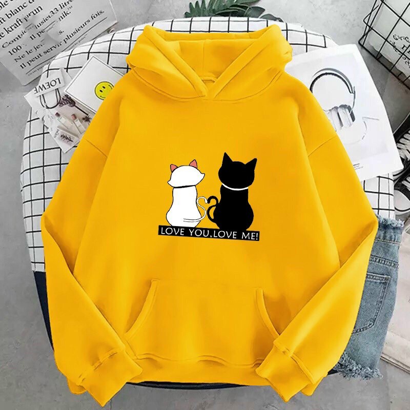 [FREESHIP_50K] Áo hoodie nam nữ nỉ ngoại in hình mèo William - DS84, chất nỉ dày dặn, nón 2 lớp, hợp làm áo cặp