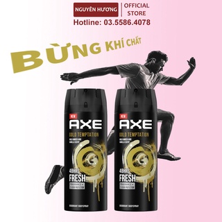 Xịt khử mùi toàn thân AXE GOLD TEMPTATION 150ml