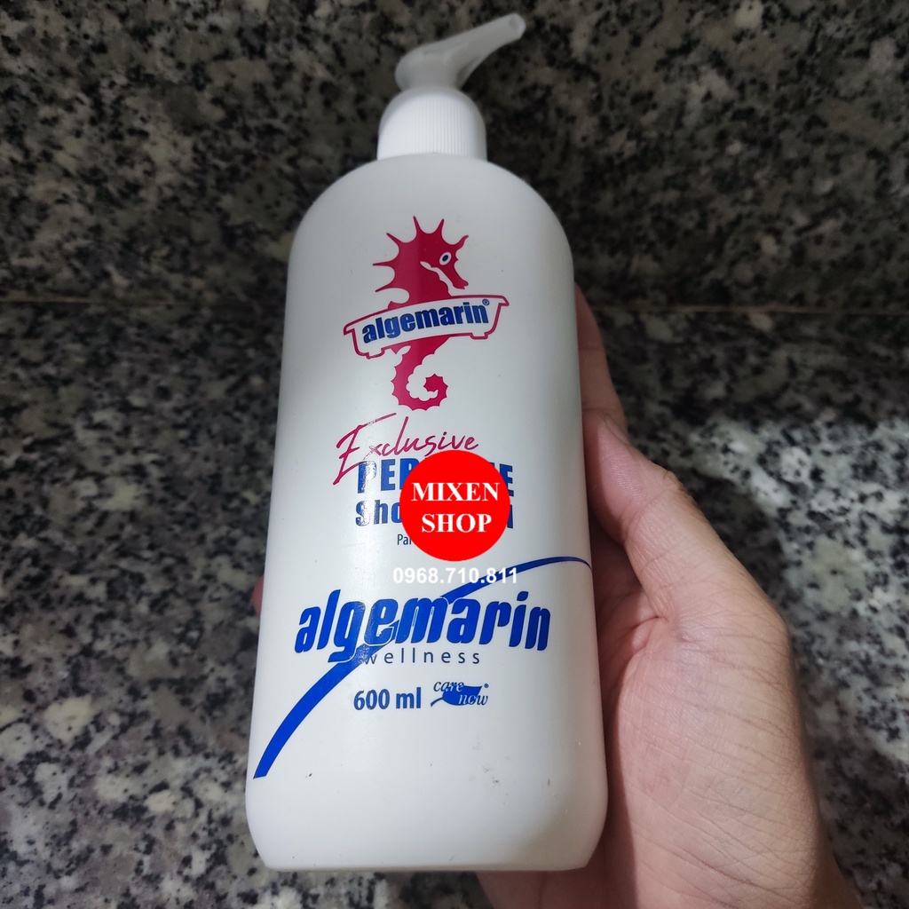 {Chính hãng - Ảnh thật} Sữa tắm cá ngựa Algemarin Đức - chai vòi lớn 600 ml