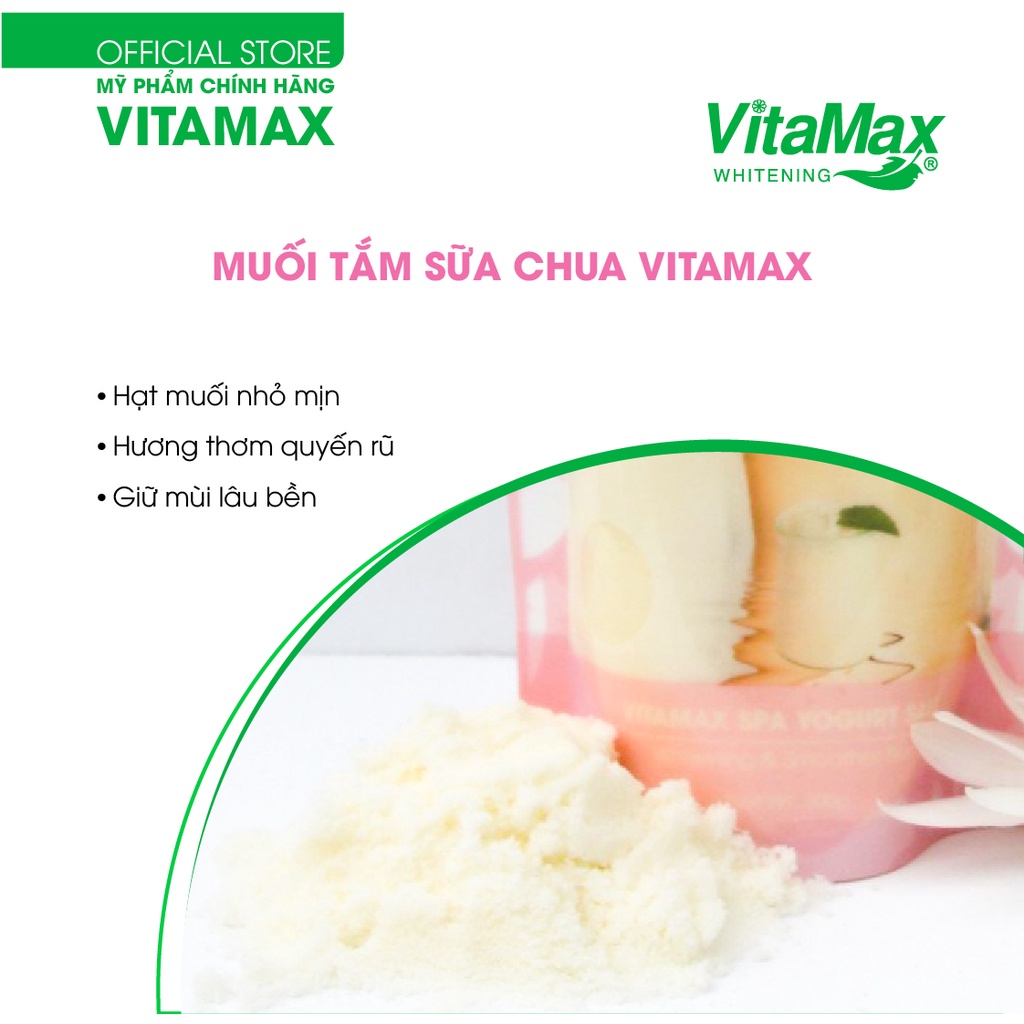[CHÍNH HÃNG] MUỐI TẮM KHOÁNG SỮA CHUA VITAMAX (Làm trắng và mịn da)- Thái Lan