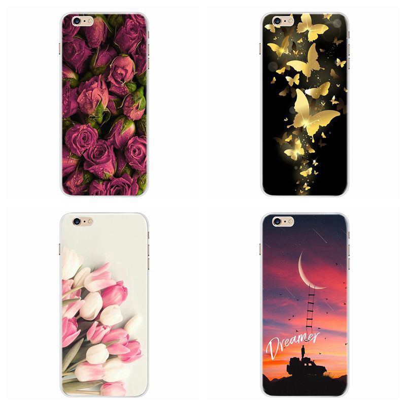 Ốp điện thoại silicon mềm họa tiết xinh xắn cho iPhone SE 2020 7 8 4 4S 5 5S SE 6 6S Plus XR XS MAX