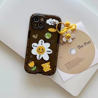 Ốp Điện Thoại tpu Mềm Hình Hoa Mặt Cười Cho iPhone 13 13pro 13promax 11 11PROMAX 12 12PRO XR XSMAX 12promax