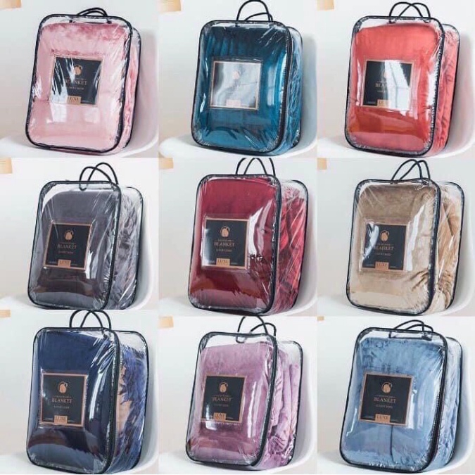 CHĂN LÔNG THỎ BLANKET LOẠI DÀY CÓ TÚI ĐỰNG, KÍCH THƯỚC RỘNG 2mx2m3