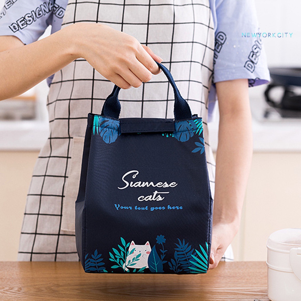 Túi Đựng Hộp Cơm Trưa Cách Nhiệt Bằng Vải Oxford Dày Dặn