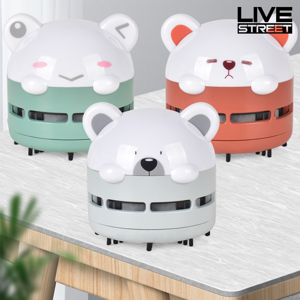 Máy Hút Bụi Để Bàn Có Đèn Led Hình Gấu Dễ Thương | BigBuy360 - bigbuy360.vn