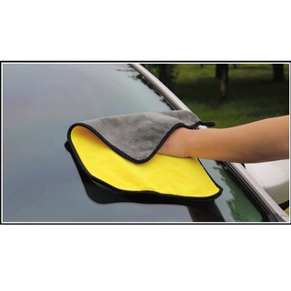 Combo 3 khăn lau xe Microfiber siêu dày,siêu hút nước