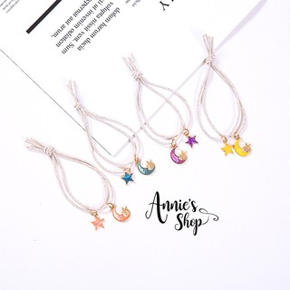 Ch076 cộc tóc charm hàn quốc - bst goodnight - moon galaxy