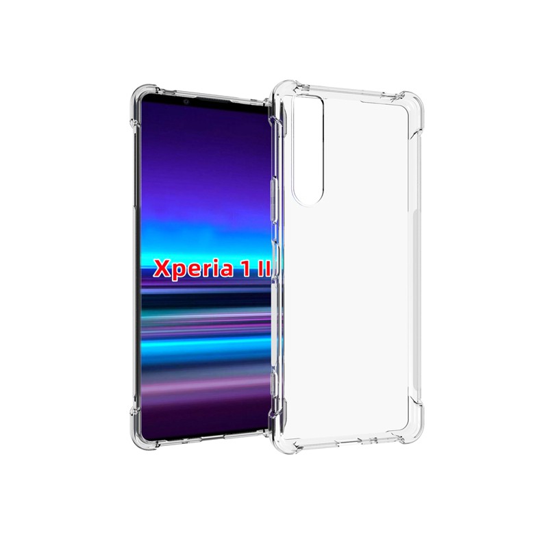 Ốp điện thoại silicon mềm trong suốt chống rơi cho sony Xperia 1 5 8 10 II plus XA3