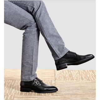 Giày Tây Monk Strap Khóa Kéo
