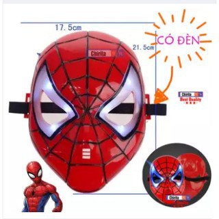 Mặt Nạ Người Nhện CÓ ĐÈN – Mặt Nạ Siêu Anh Hùng – Mặt nạ đồ chơi cho bé- Spiderman mask – Chirita WL7790 | Squishyvui