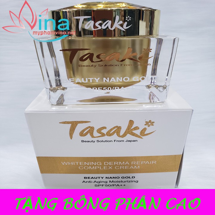 KEM TASAKI DƯỠNG TRẮNG DA CHỐNG LÃO HÓA VÀNG NANO 25GR