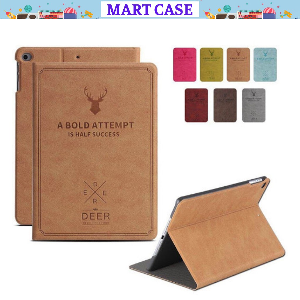 Ốp ipad in hình Đầu Hươu chất đẹp ốp ipad 10.2 gen 7/8/Pro 10.5/Air 3/Air 2/Air 1/2017/2018...MART CASE