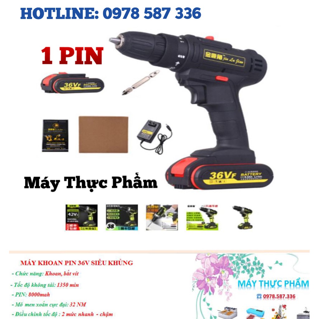 MÁY KHOAN BẮT VÍT DÙNG PIN 36V