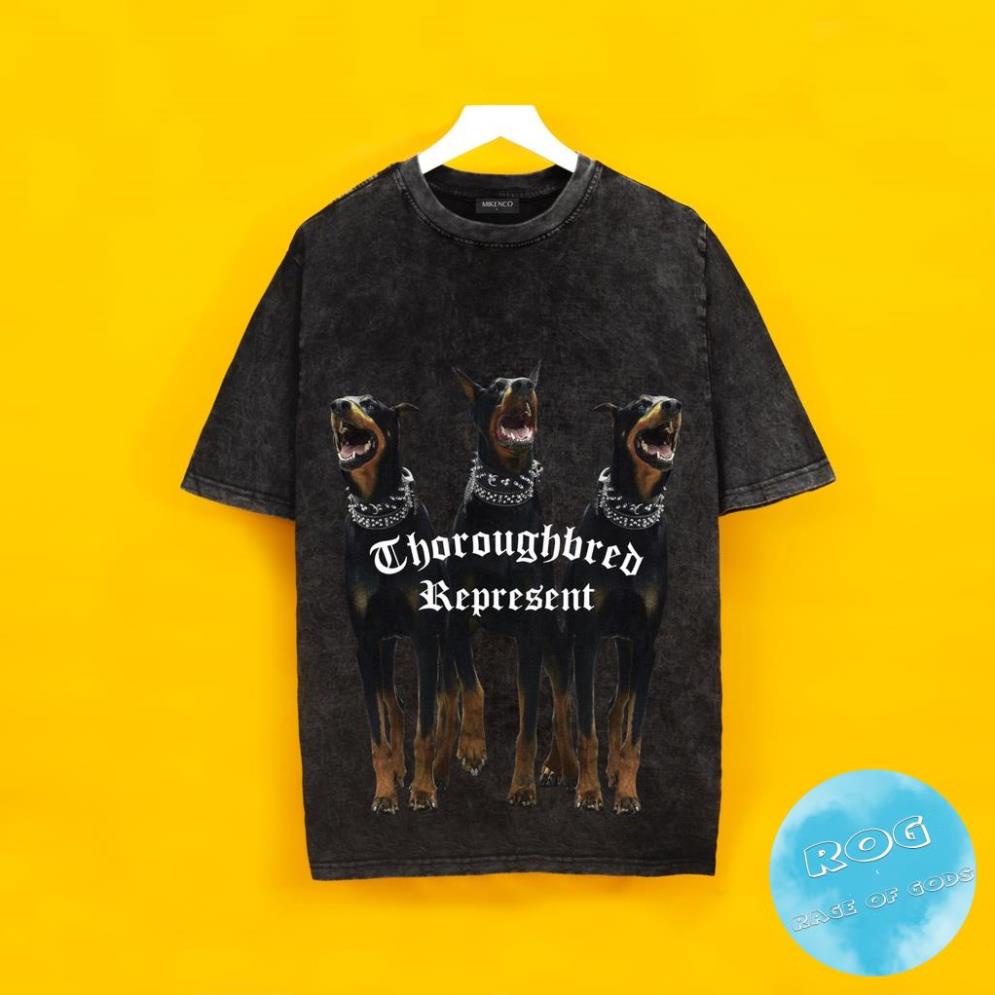 Áo thun tay lỡ MIKENCO 3 Dog Streetwears SG , Áo thun unisex nam nữ from rộng oversize chất liệu cotton