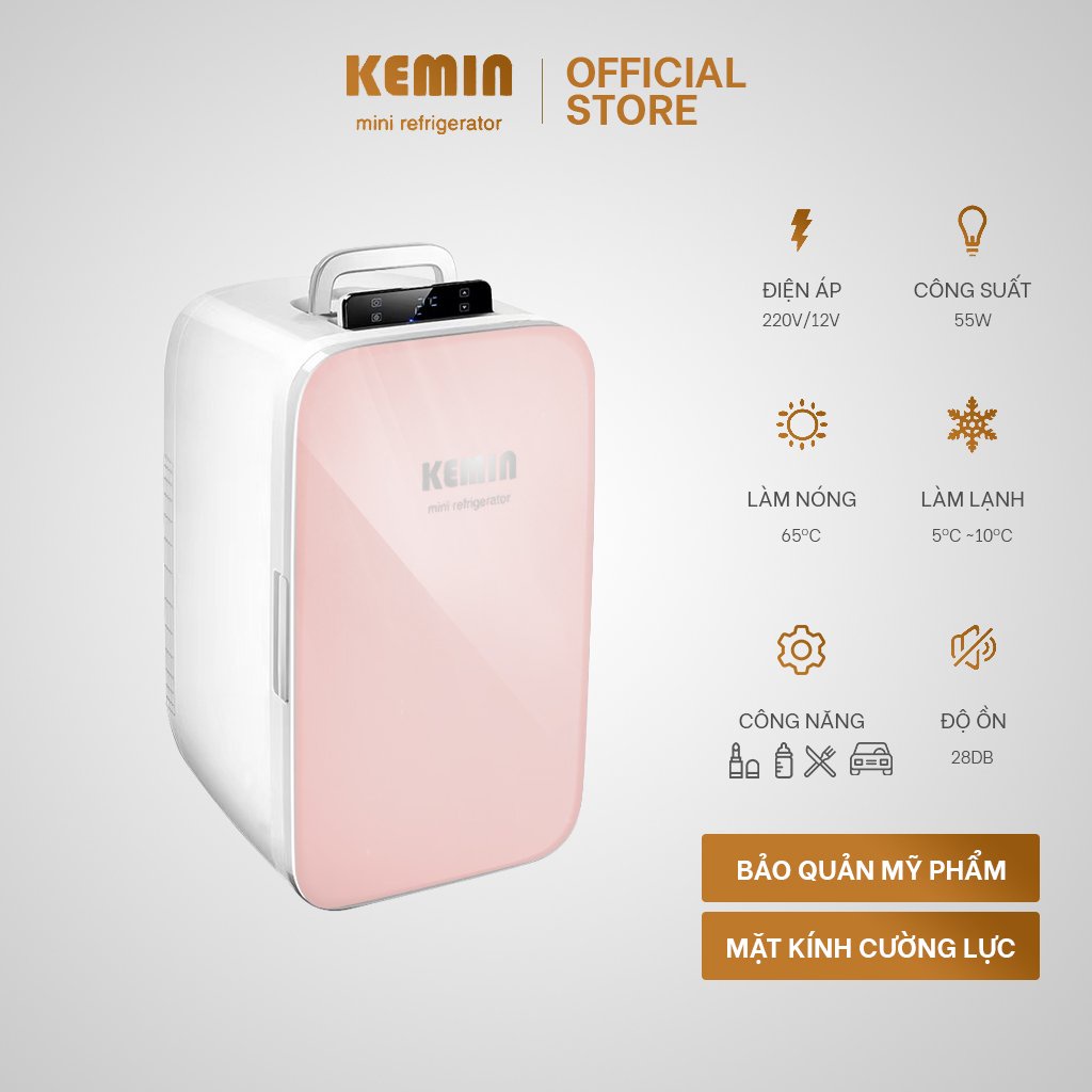 Tủ lạnh mini KEMIN 25L chính hãng chỉnh nhiệt