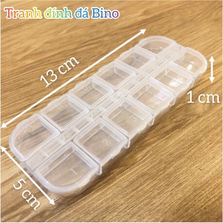 Hộp đựng đá làm tranh đính đá loại 12 ô