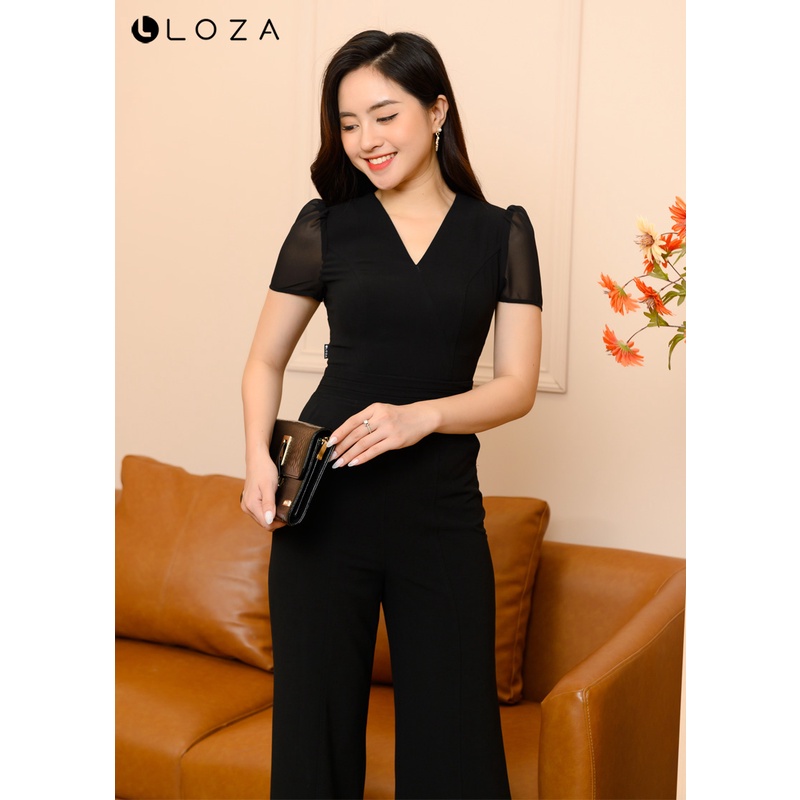Bộ jumpsuit LOZA tay cộc dáng suông - LB041158
